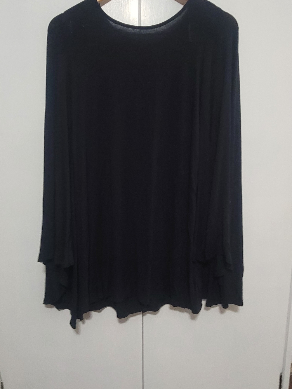 Love in Black Mini Dress with Draped Asymmetric Cape Attached